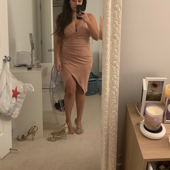Suede pink dress - Picture 2 of 2